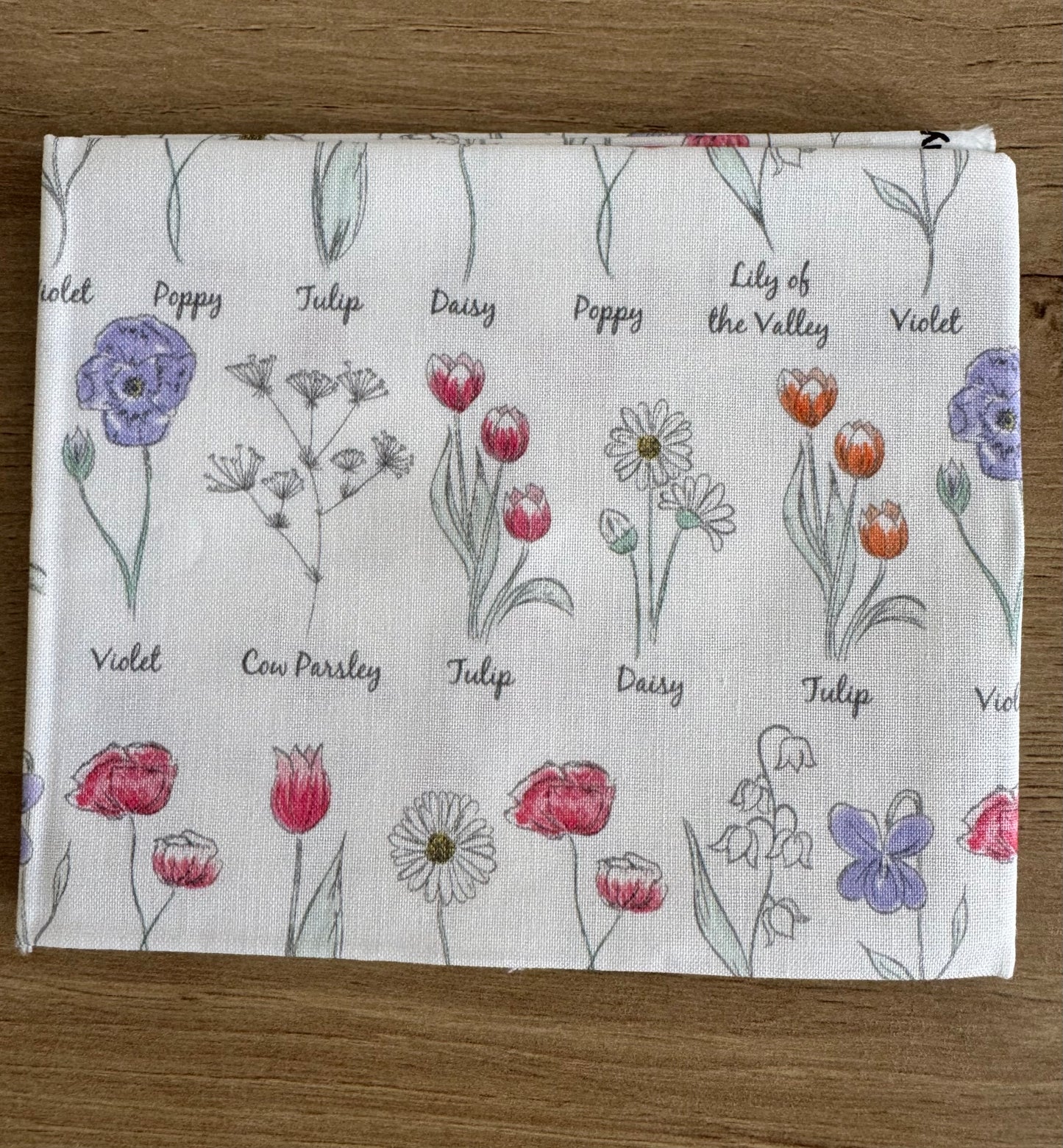Flower meadow fabric print , as part of the Wild Flower fabric collection by Holly Dennett