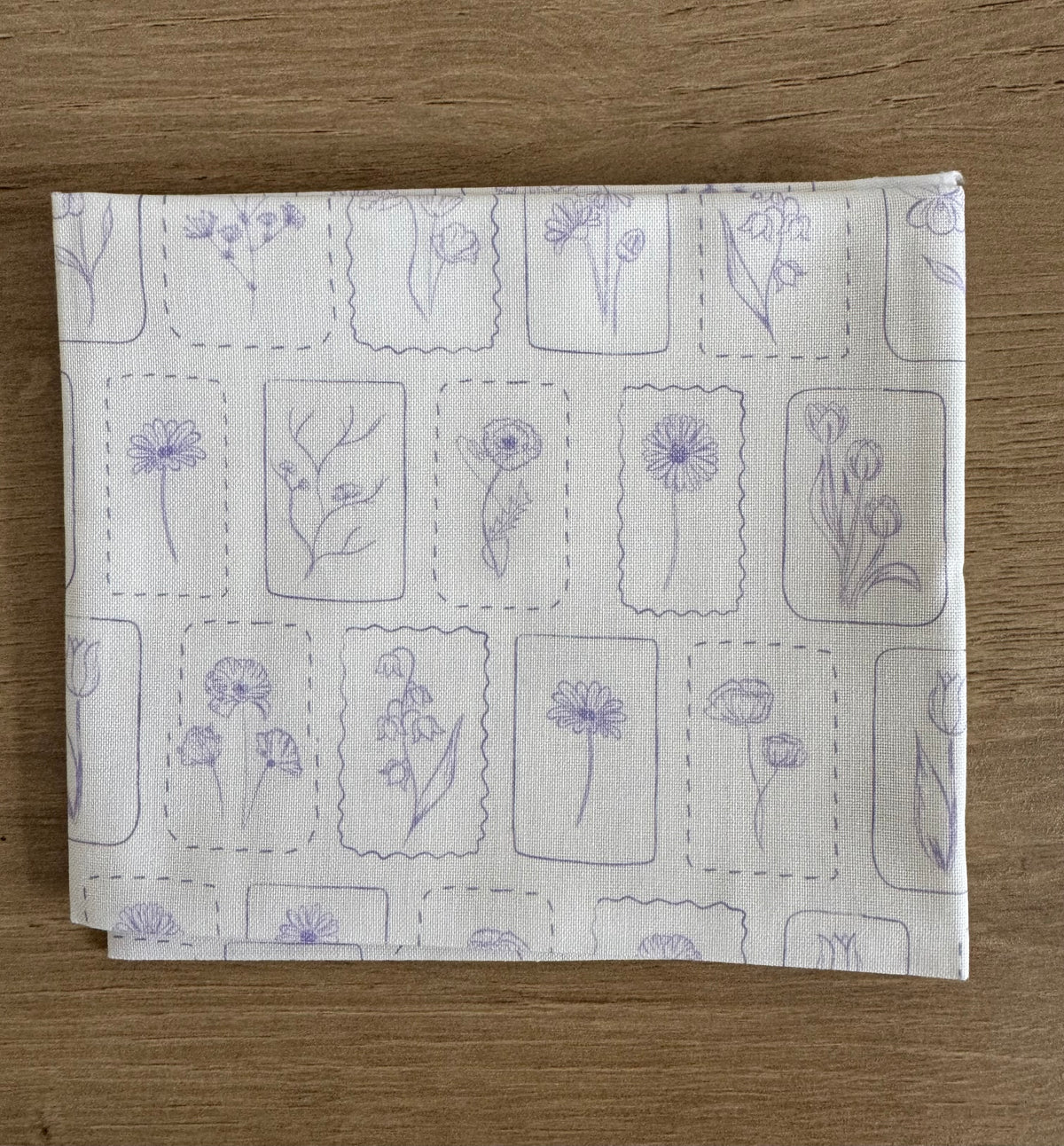 Vintage floral fabric, part of the Wild Flowers fabric collection by Holly Dennett