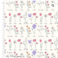 Flower meadow fabric print , as part of the Wild Flower fabric collection by Holly Dennett