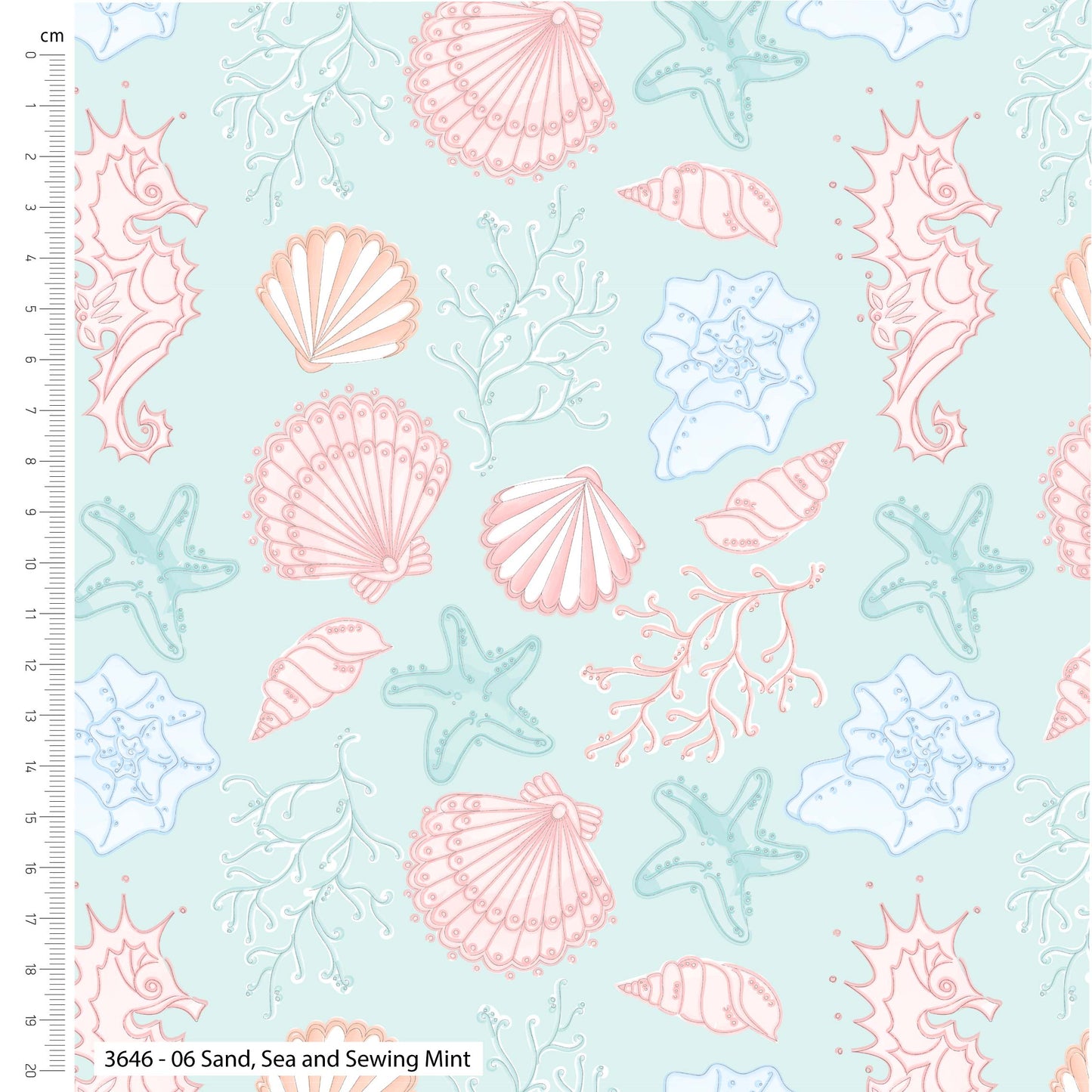 Blue Fat Quarter bundle-  Sand , Sea and Sewing