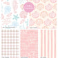 Pink Fat Quarter bundle-  Sand , Sea and Sewing